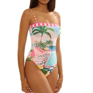BECCA MIAMI BEACH ONE PIECE SWIMSUIT Women's Size Medium